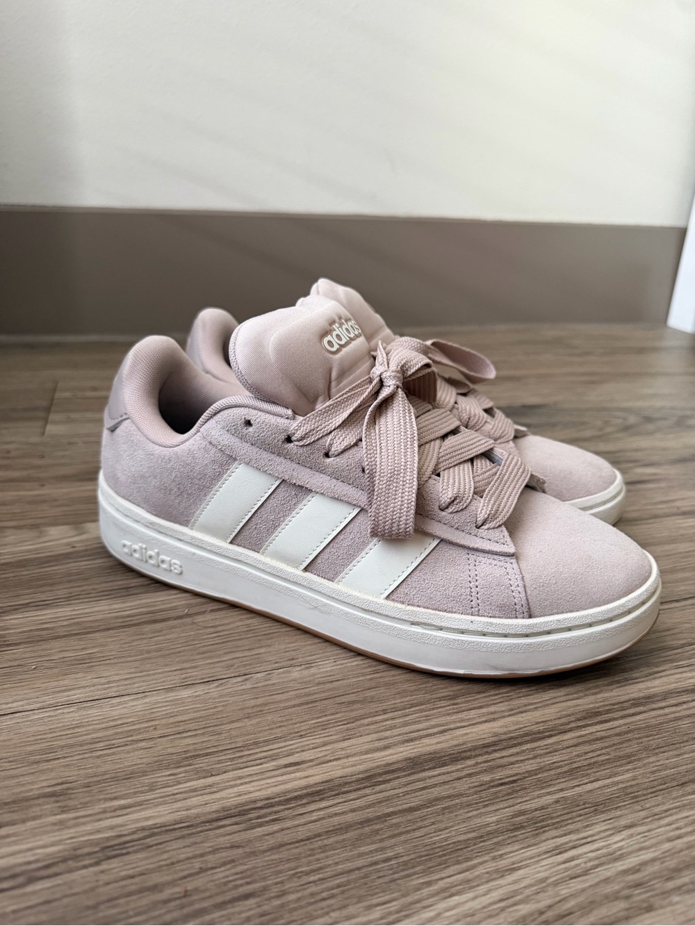 Adidas Campus Women’s Pink Suede Court-Style Sneakers